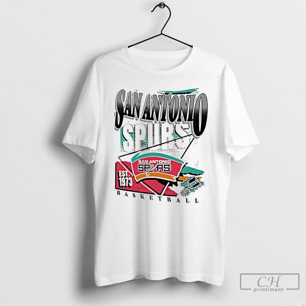 Classic San Antonio Spurs Basketball Est 1973 Graphic