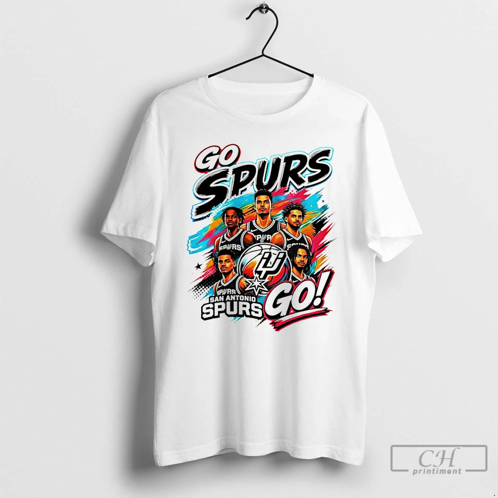 Classic San Antonio Spurs Basketball Fan Game Day Go Spurs Go