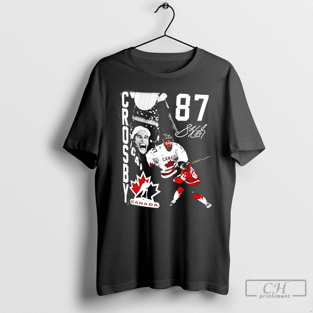 Classic Sidney Crosby Team Canada Hockey Graphic