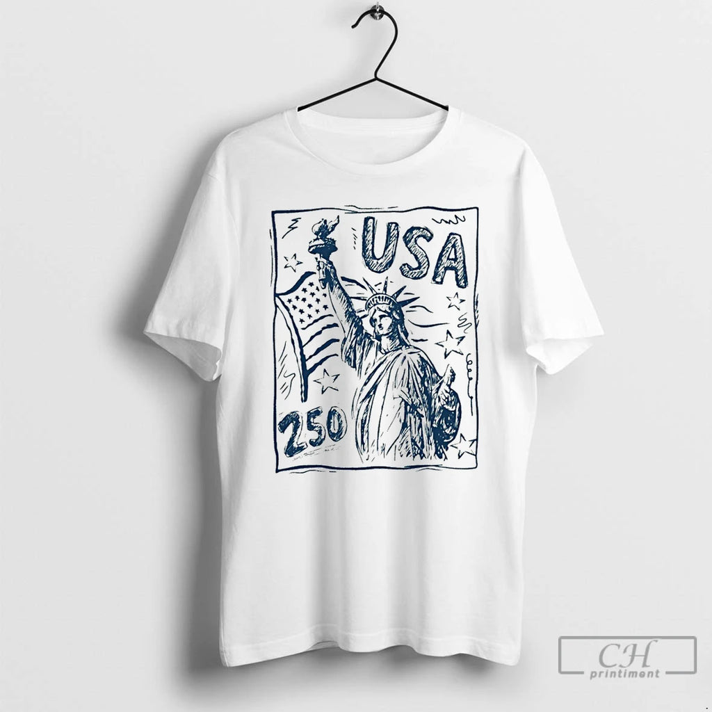 Classic Statue Of Liberty Usa 250 Vintage America