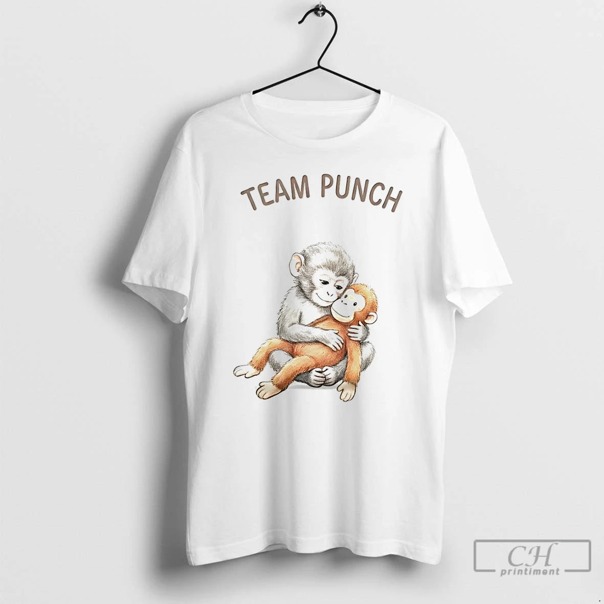Classic Team Punch Baby Monkey Wildlife Animal Lover