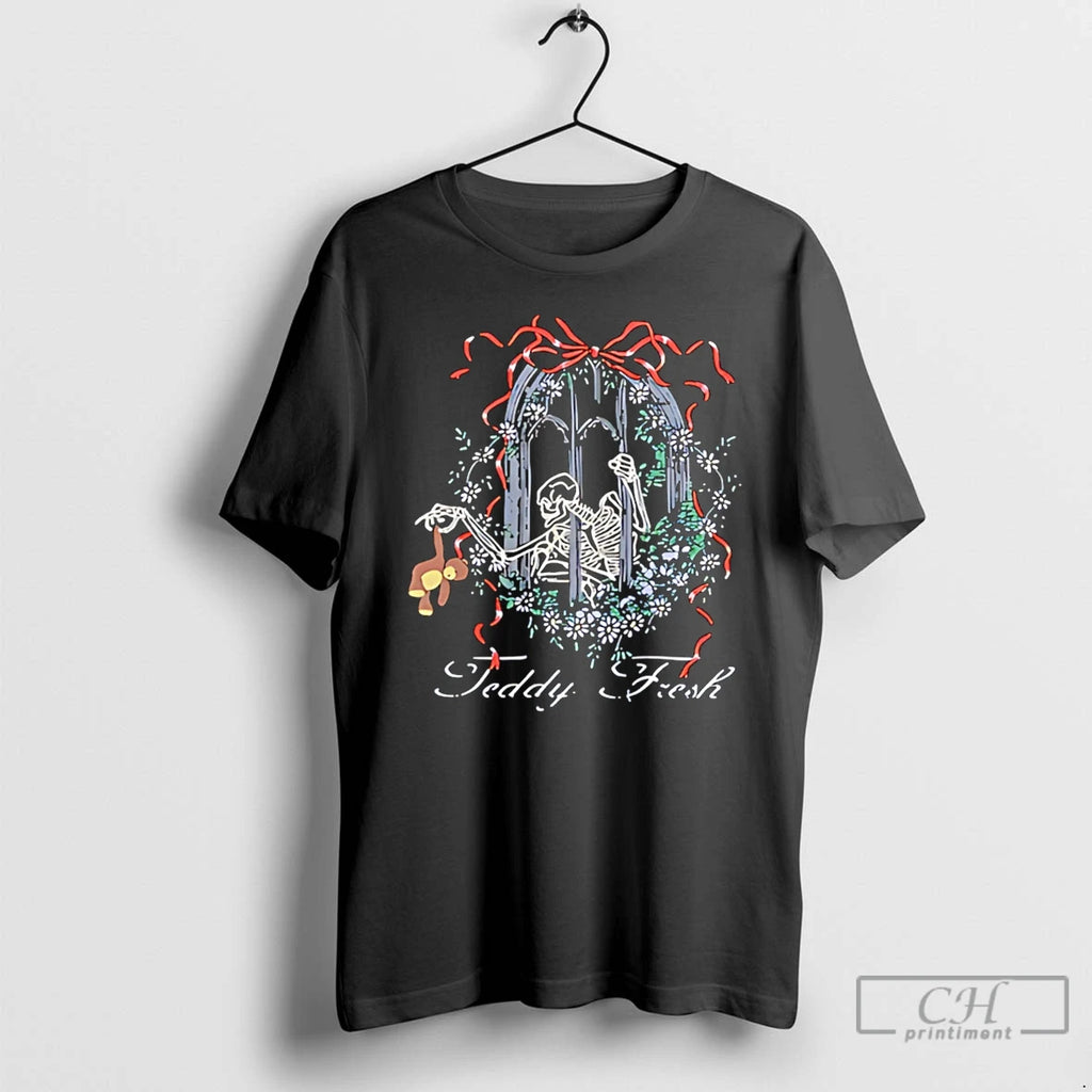 Classic Teddy Fresh Skeleton Gothic Window Graphic