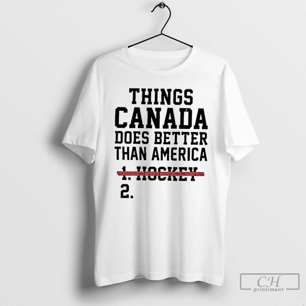 Classic Thing Canada Does Better Than America Hockey Text