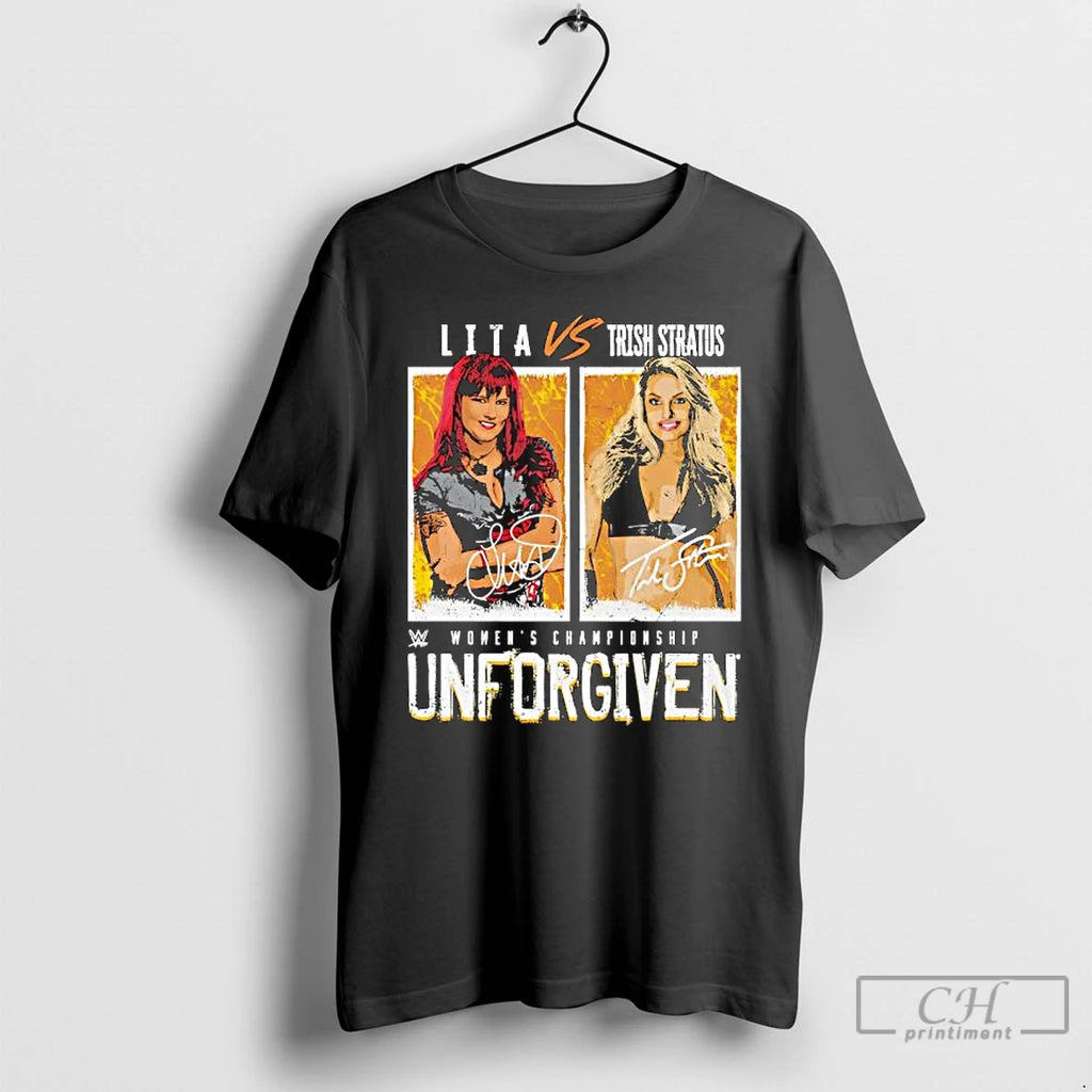 Classic Trish Stratus Vs Lita Match Womens Championship Unforgiven Signatures