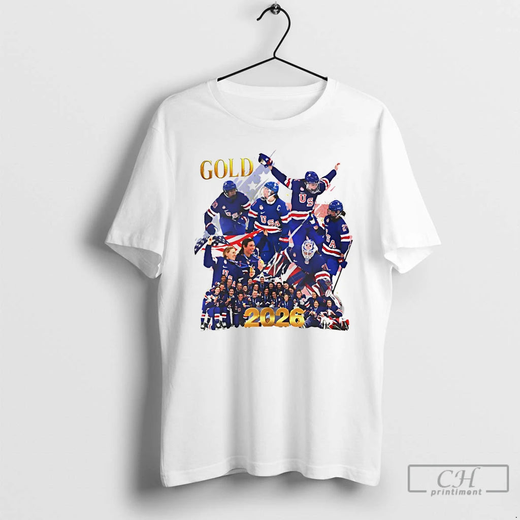 Classic Usa Hockey Champions Olympic 2026 Gold Milano Cortina 2026 Winter