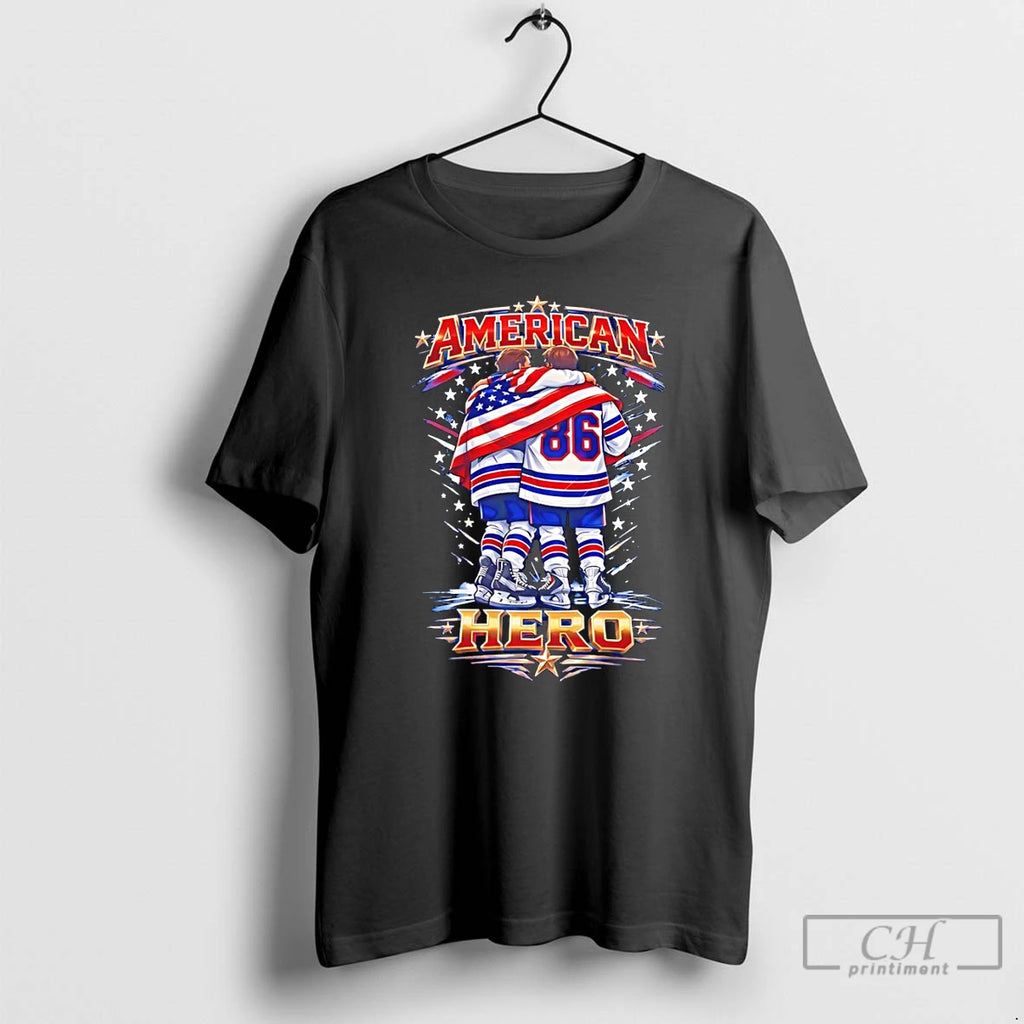 Classic Usa Hockey Map American Flag American Hero 2026
