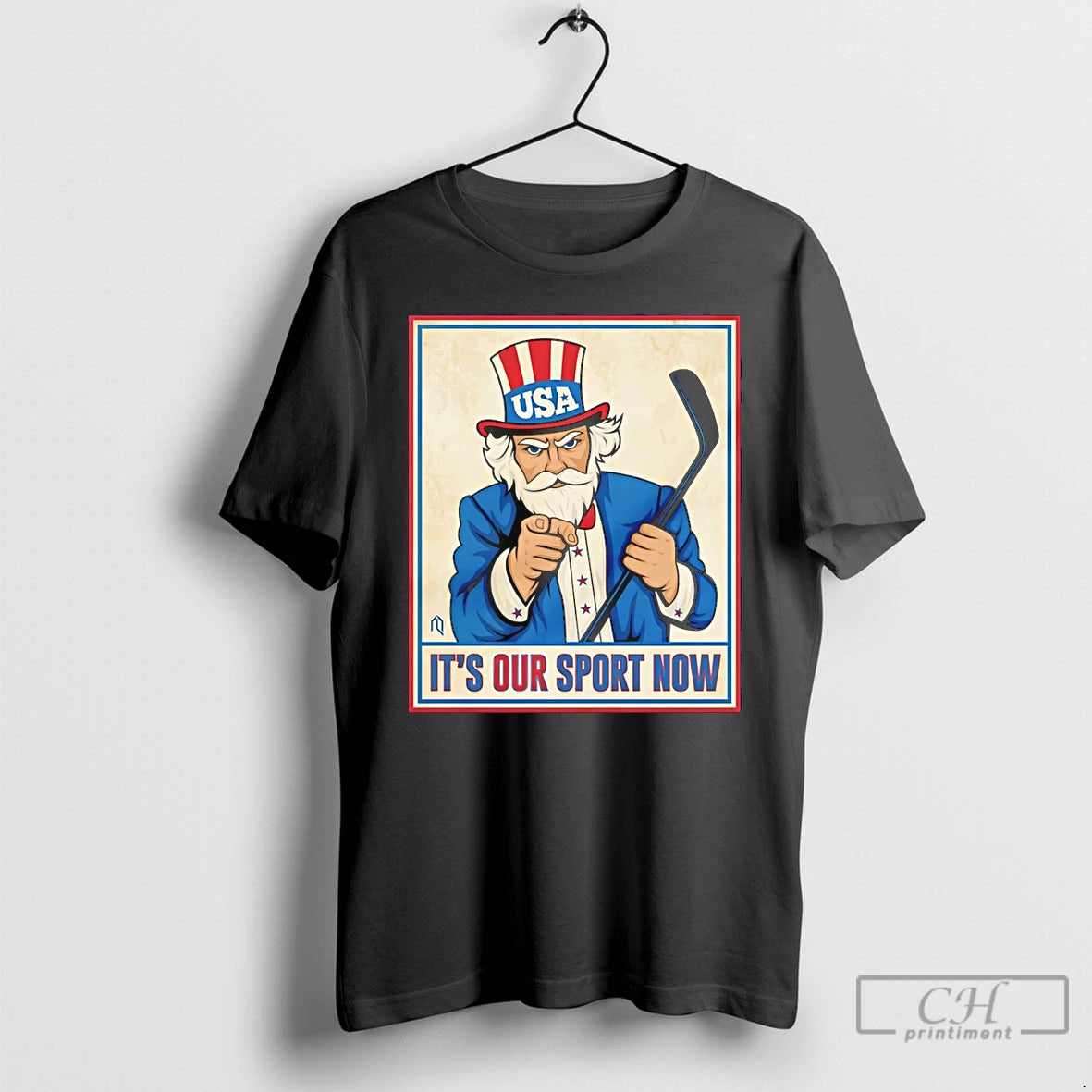 Classic Uncle Sam Usa Hockey Its Our Sport Now Olympic 2026