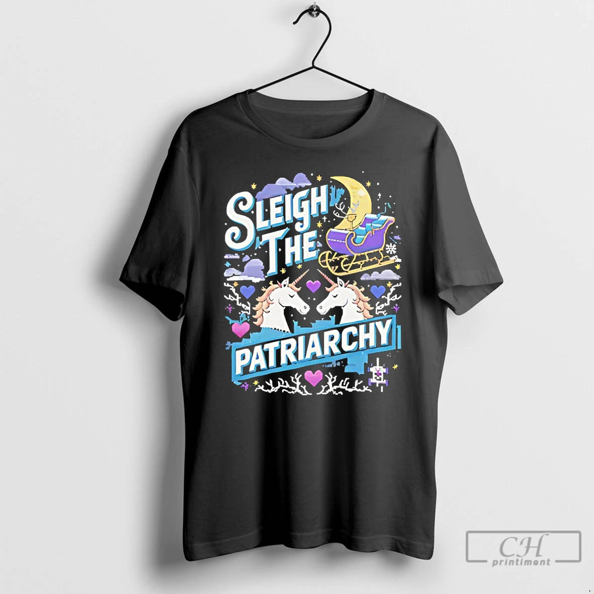 Classic Unicorns Sleigh The Patriarchy
