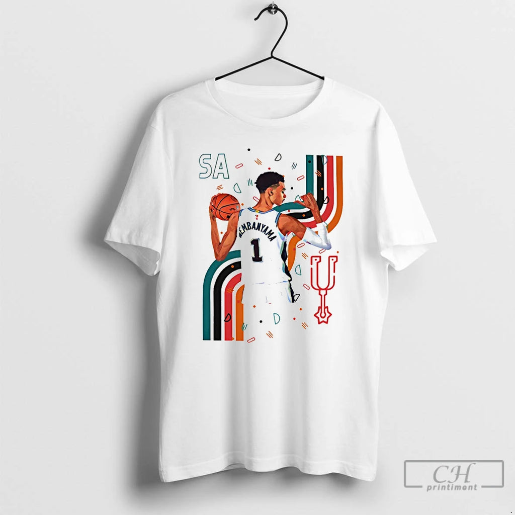 Classic Victor Wembanyama 1 San Antonio Spurs Basketball 90s Styles