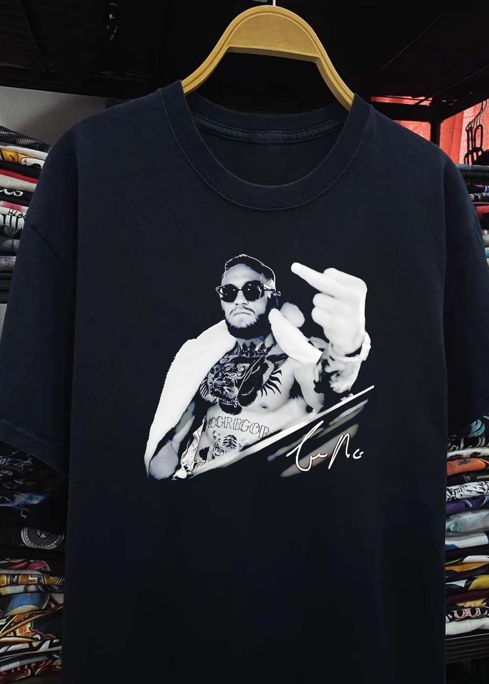 Cm The Notorious Mcgregor Giving The Middle Finger Signature Shirt