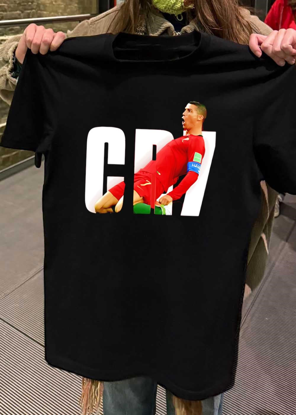 Cristiano Ronaldo Celebrating Goal CR7 Portugal Soccer T-Shirt