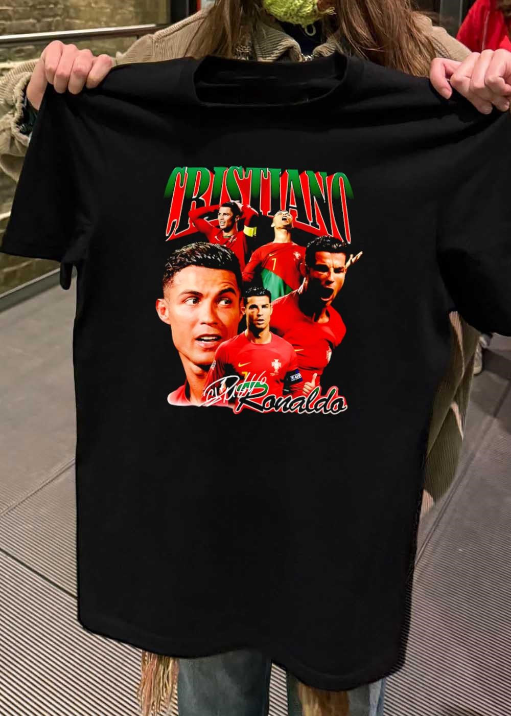 Cristiano Ronaldo Portugal Soccer Player Athletic Performance T-Shirt