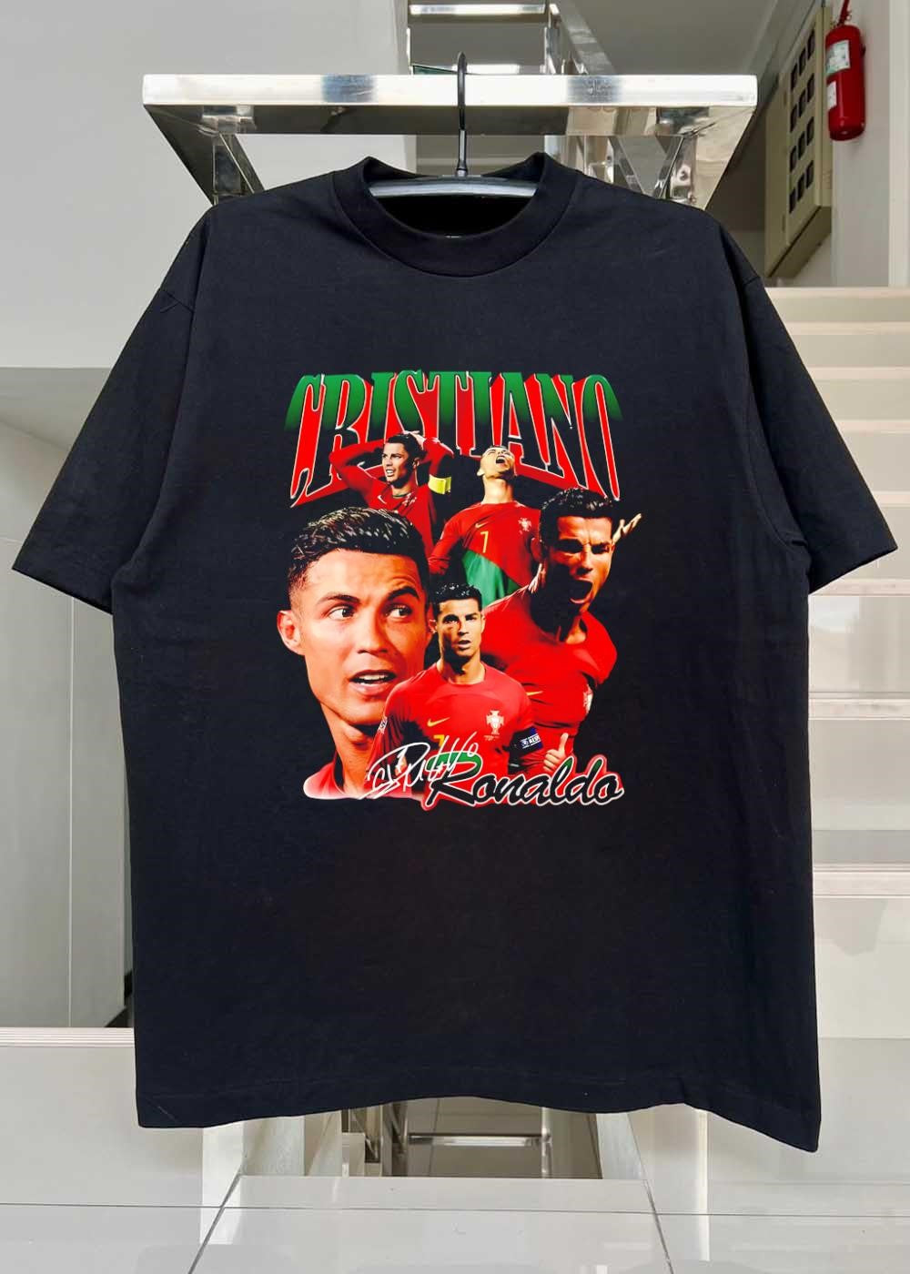 Cristiano Ronaldo Portugal Soccer Player Athletic Performance T-Shirt