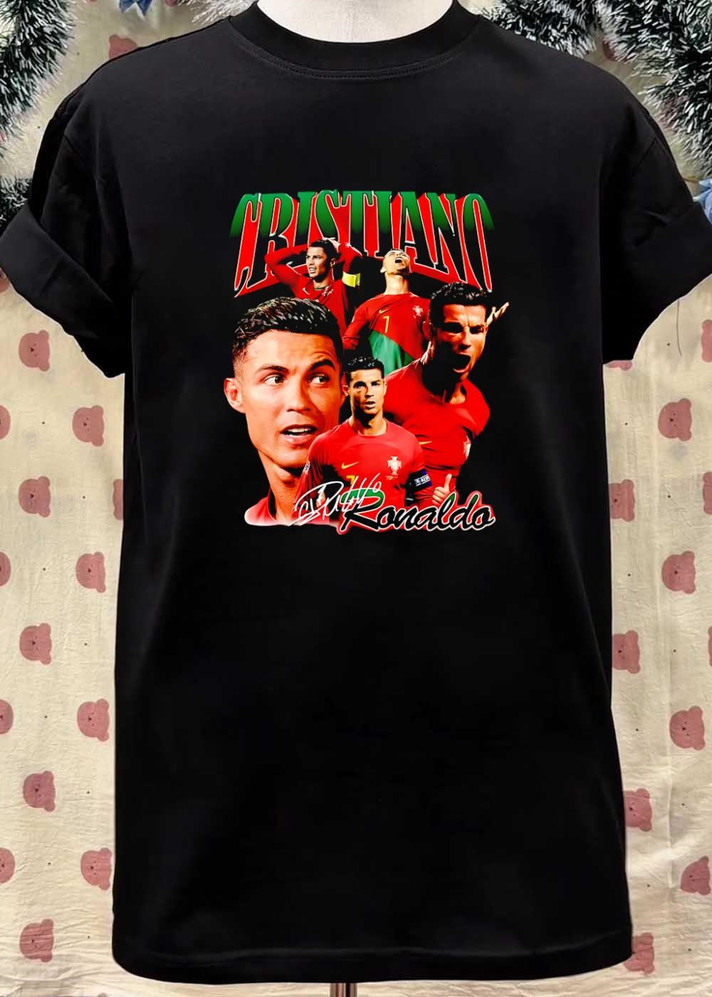Cristiano Ronaldo Portugal Soccer Player Athletic Performance T-Shirt