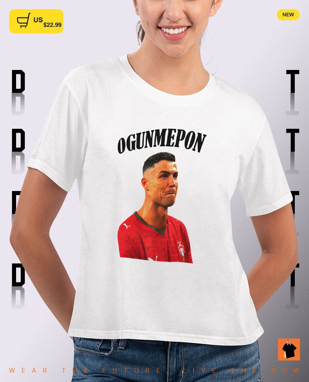 Cristiano Ronaldo cry Ogunmepon Portugal Soccer World Cup 2026 shirt