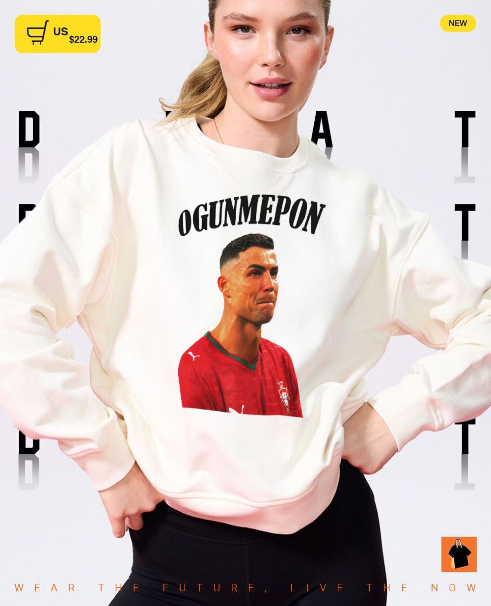 Cristiano Ronaldo cry Ogunmepon Portugal Soccer World Cup 2026 shirt