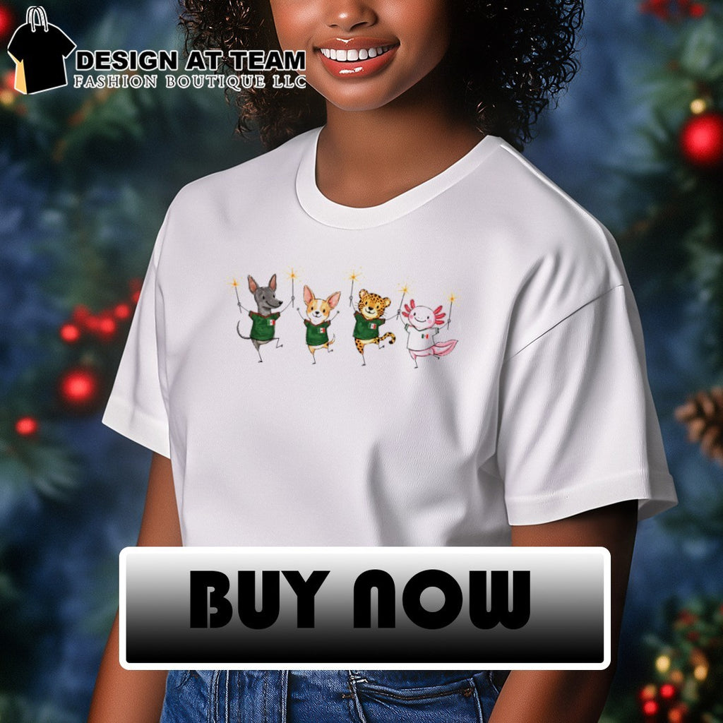 Cute Mexico Fan Animals Soccer World Cup 2026 shirt
