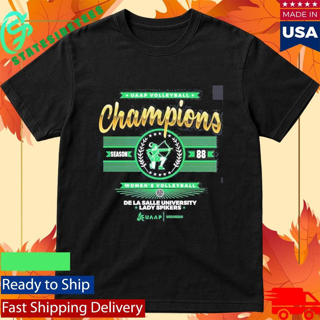 DLSU De La Salle University Lady Spikers 2026 Champion UAAP Season 88 Women’s Volleyball Shirt