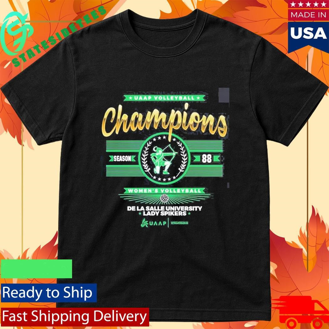 DLSU De La Salle University Lady Spikers 2026 Champion UAAP Season 88 Women’s Volleyball Shirt