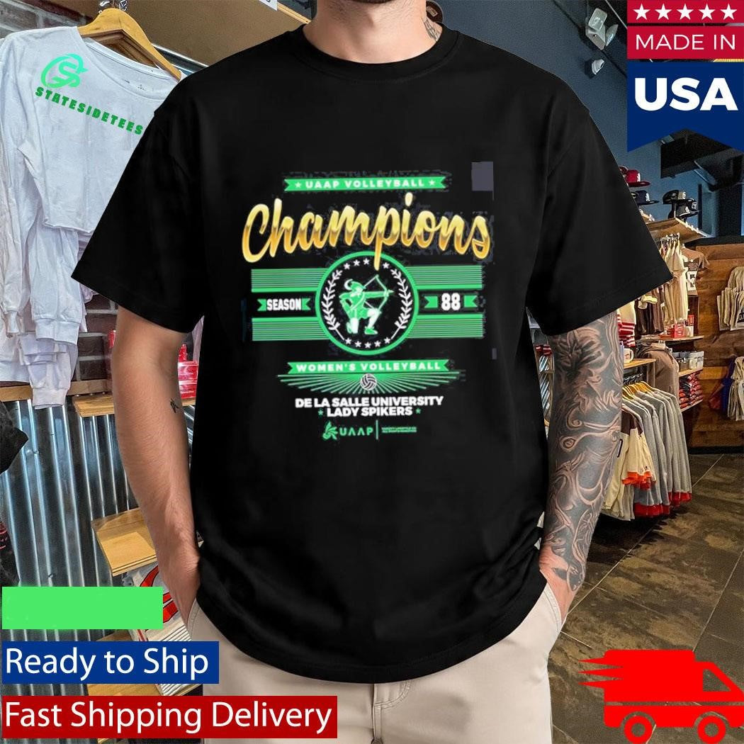 DLSU De La Salle University Lady Spikers 2026 Champion UAAP Season 88 Women’s Volleyball Shirt