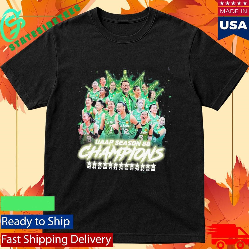 DLSU De La Salle University Lady Spikers Champion 2026 UAAP Season 88 Women’s Volleyball Shirt
