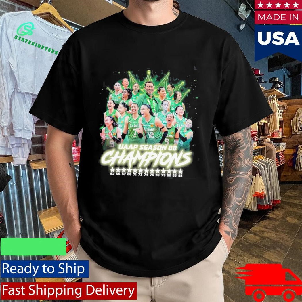 DLSU De La Salle University Lady Spikers Champion 2026 UAAP Season 88 Women’s Volleyball Shirt