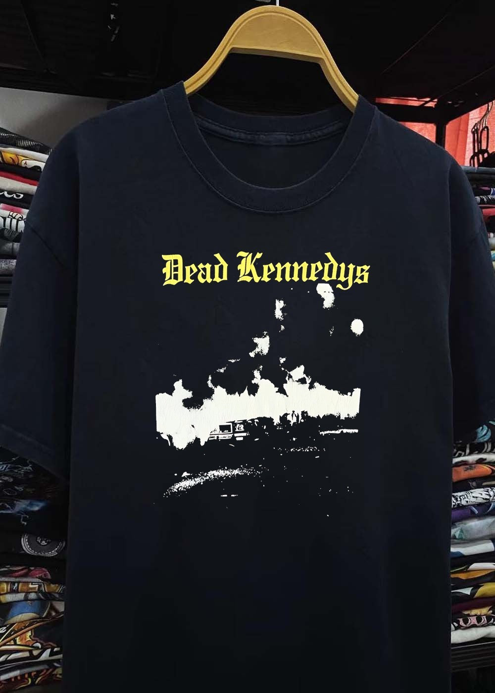 Dead Kennedys Fire Burning Car Logo T-Shirt