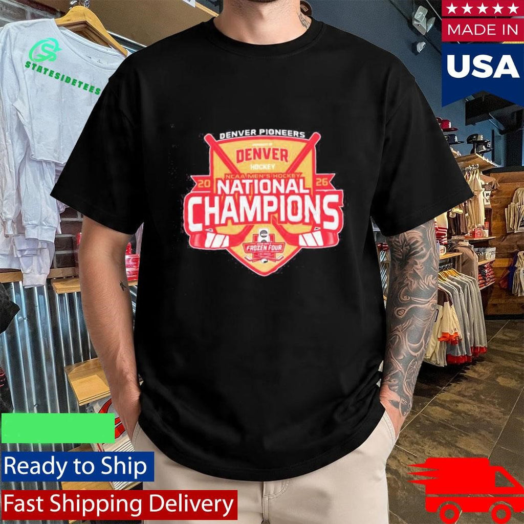 Denver Pioneers 2026 NCAA Men’s Hockey National Champions Frozen Four Shirt