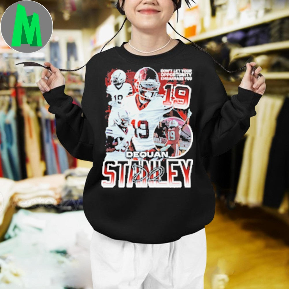 Design Dequan Stanley #19 Football Player Fan Shirt