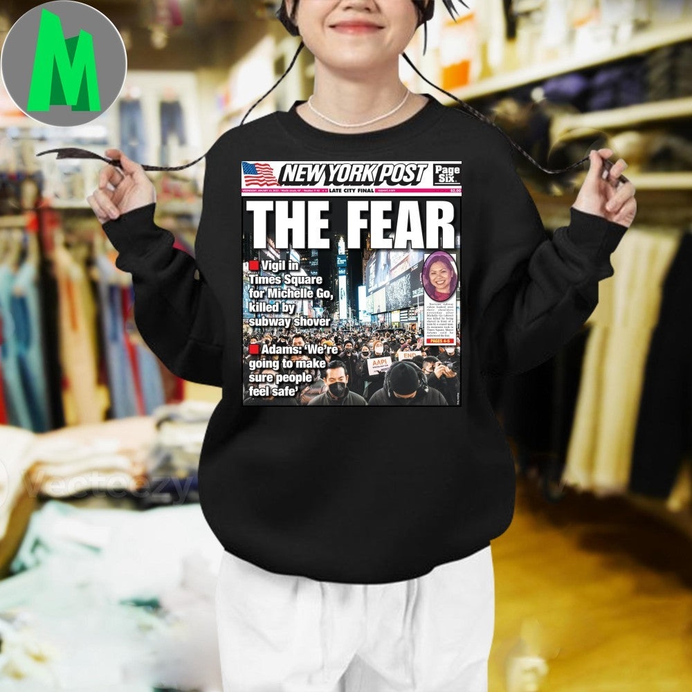 Design New York Post The Fear Newspaper Cover Shirt