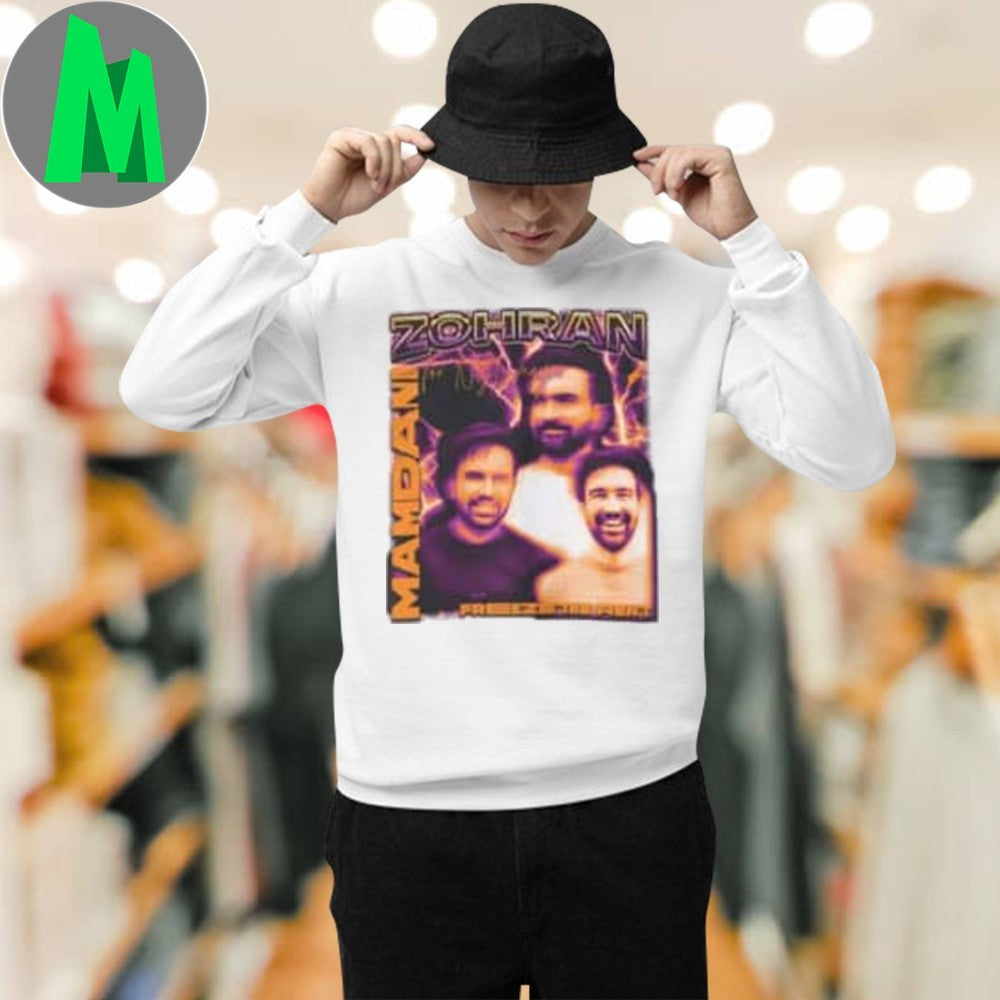 Design Zohran Mamdani Bootleg 90s Hip-Hop Style Campaign T-Shirt