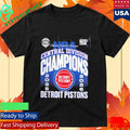 Detroit Pistons 2026 NBA Central Division Champions Locker Room T-Shirt
