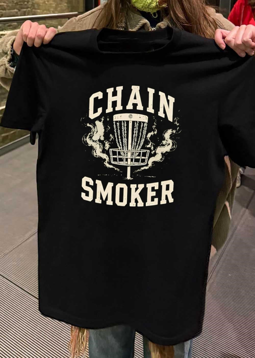Disc Golf Fanatic Chain Smoker Tee Shirt