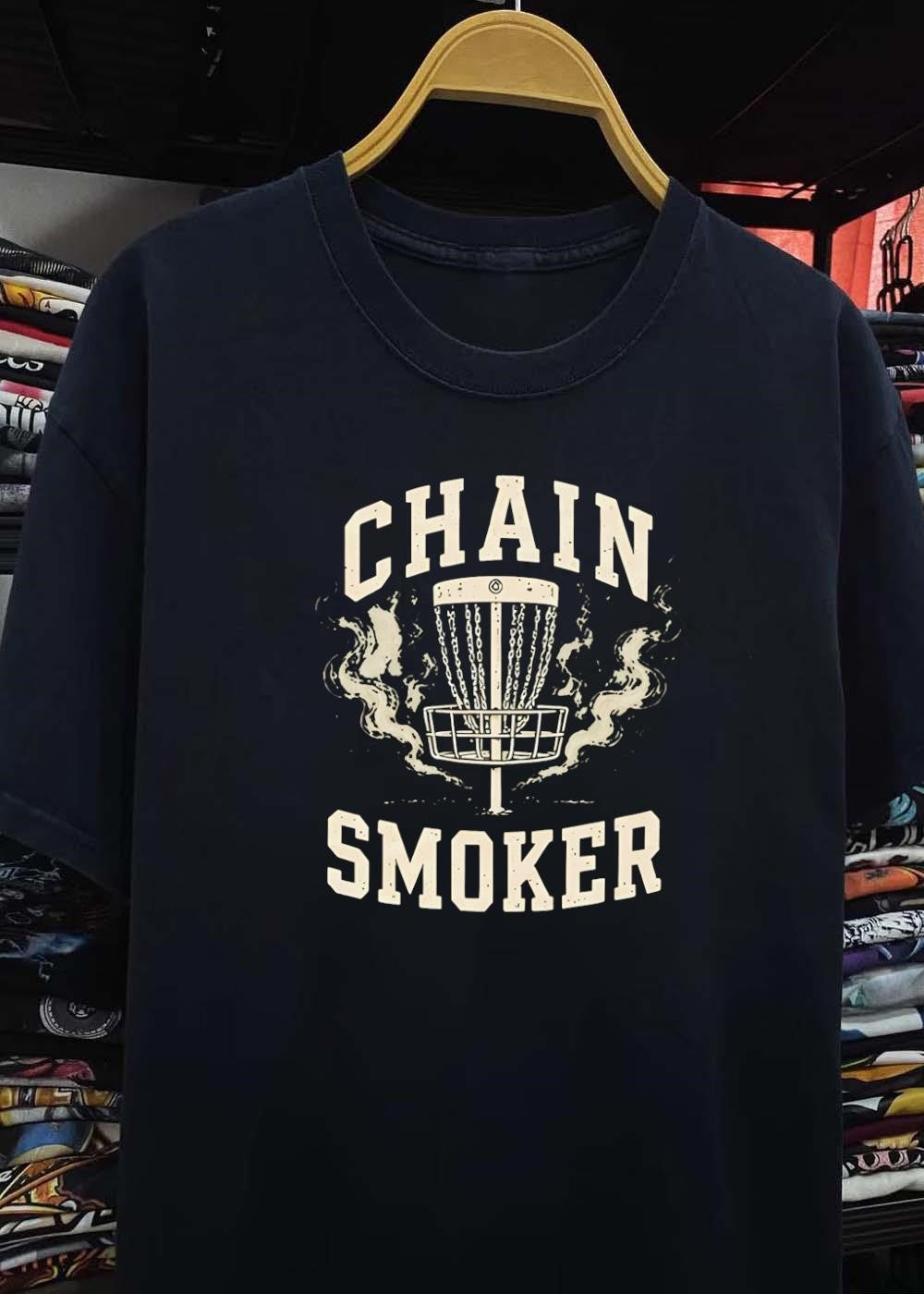 Disc Golf Fanatic Chain Smoker Tee Shirt