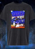 Dodgers Own the West Los Angeles Baseball Action T-Shirt