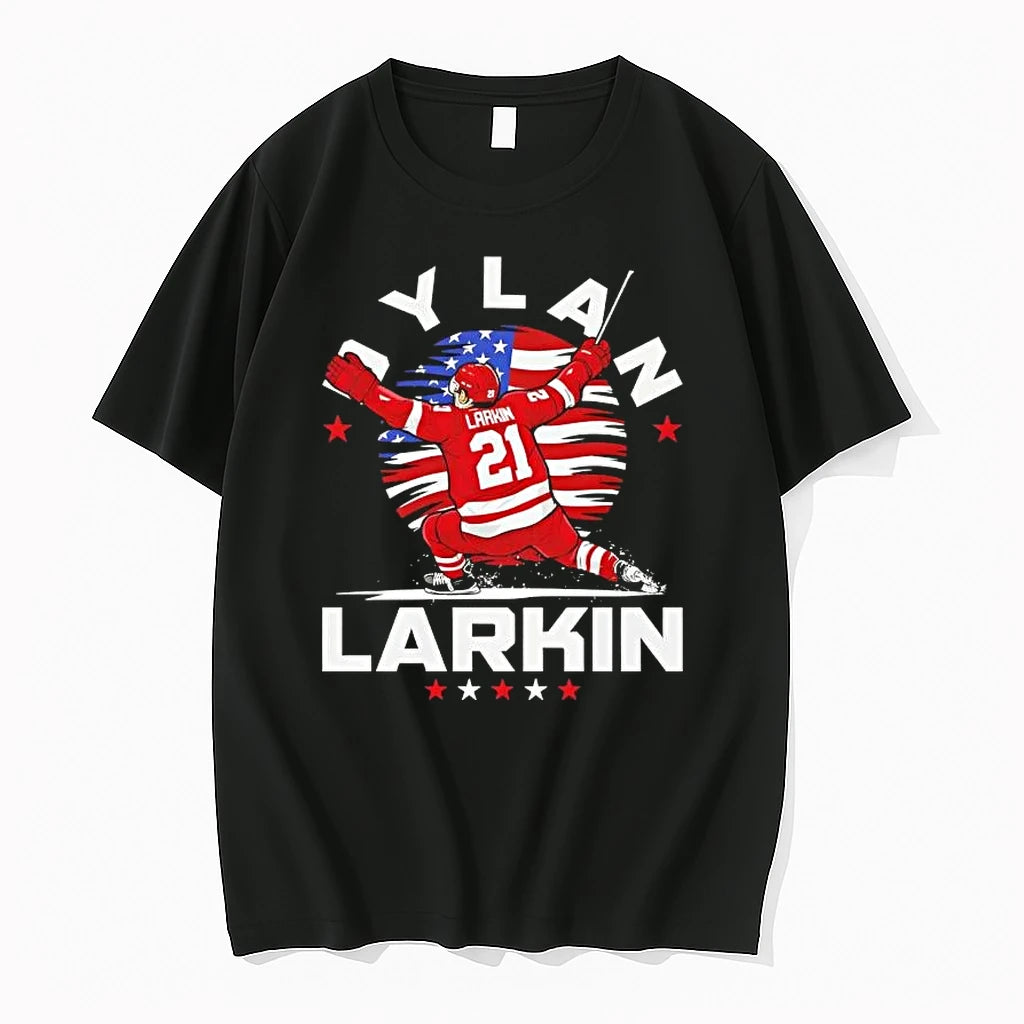 Dylan Larkin Detroit Usa Flag Celebration Tshirts Sweater