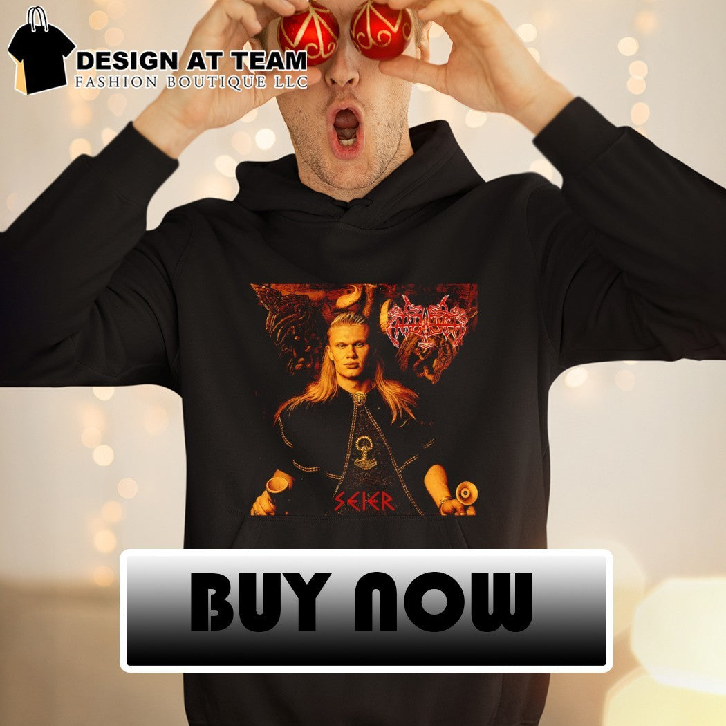 Erling Haaland Norway Soccer Eld Seier True Norwegian Black Metal 2026 shirt