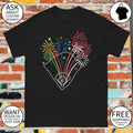 Fireworks on the Wrigley Field Chicago Cubs 4th of July America 250th Years shirt