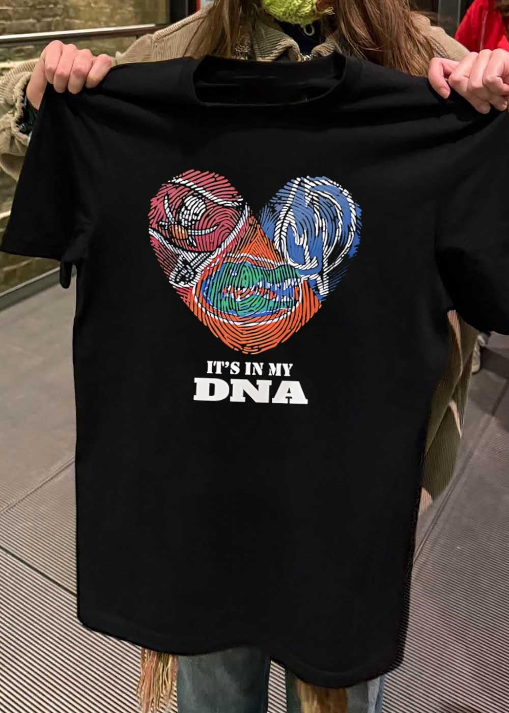 Florida Gators Fingerprint Heart It’s in My DNA shirt