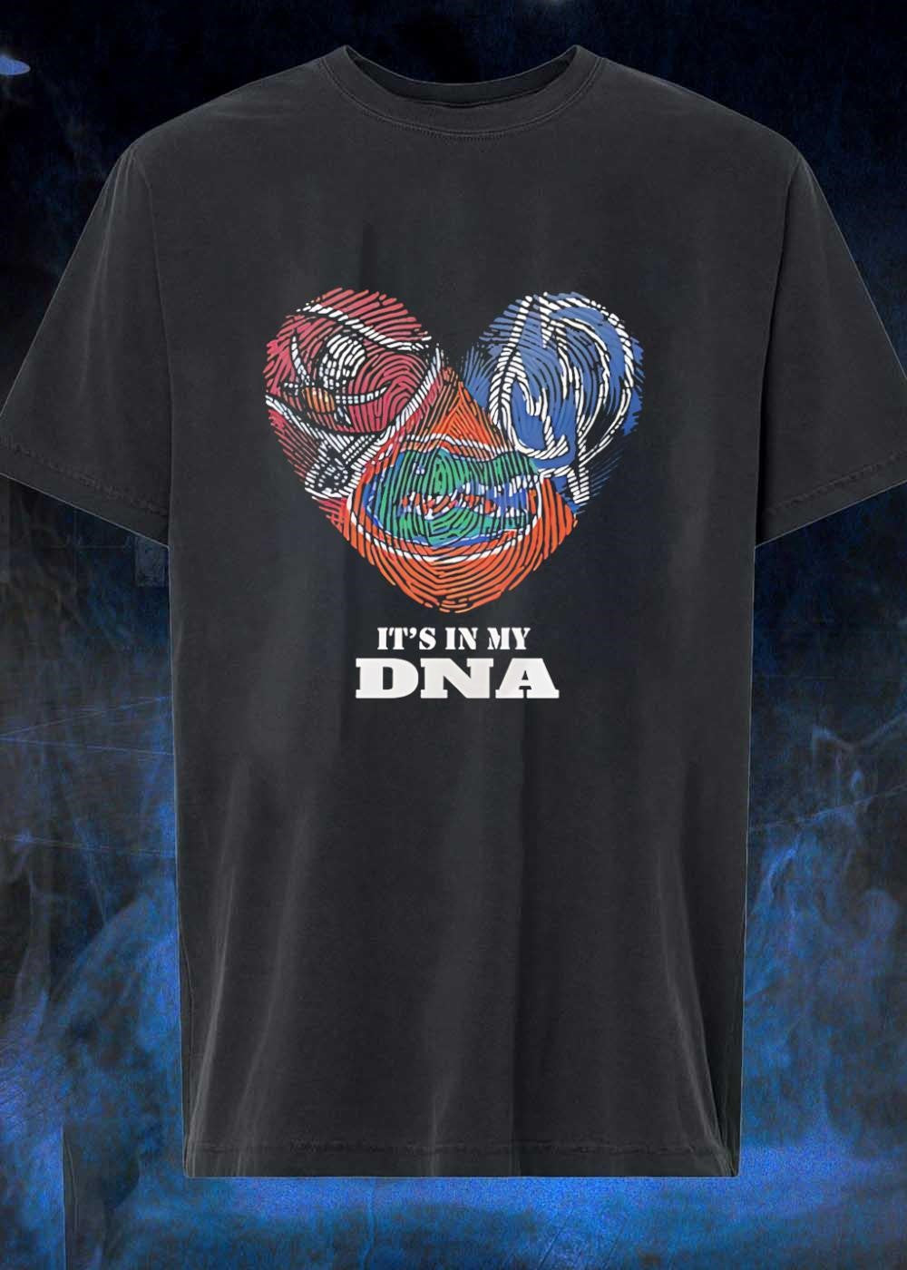 Florida Gators Fingerprint Heart It’s in My DNA shirt