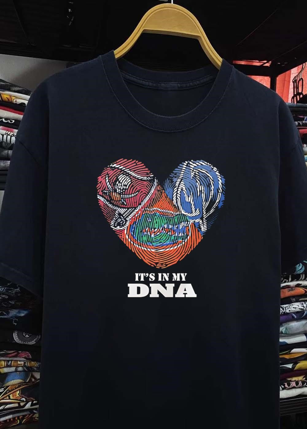 Florida Gators Fingerprint Heart It’s in My DNA shirt