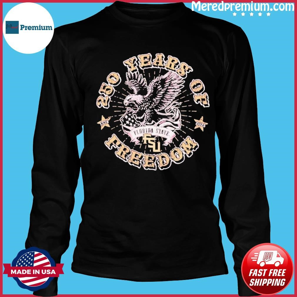 Florida State Seminoles Americana 250 Years of Freedom 1776-2026 T-Shirt