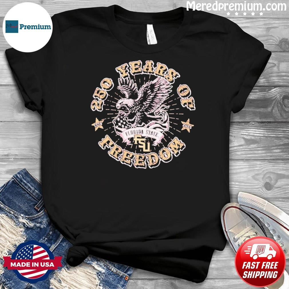 Florida State Seminoles Americana 250 Years of Freedom 1776-2026 T-Shirt