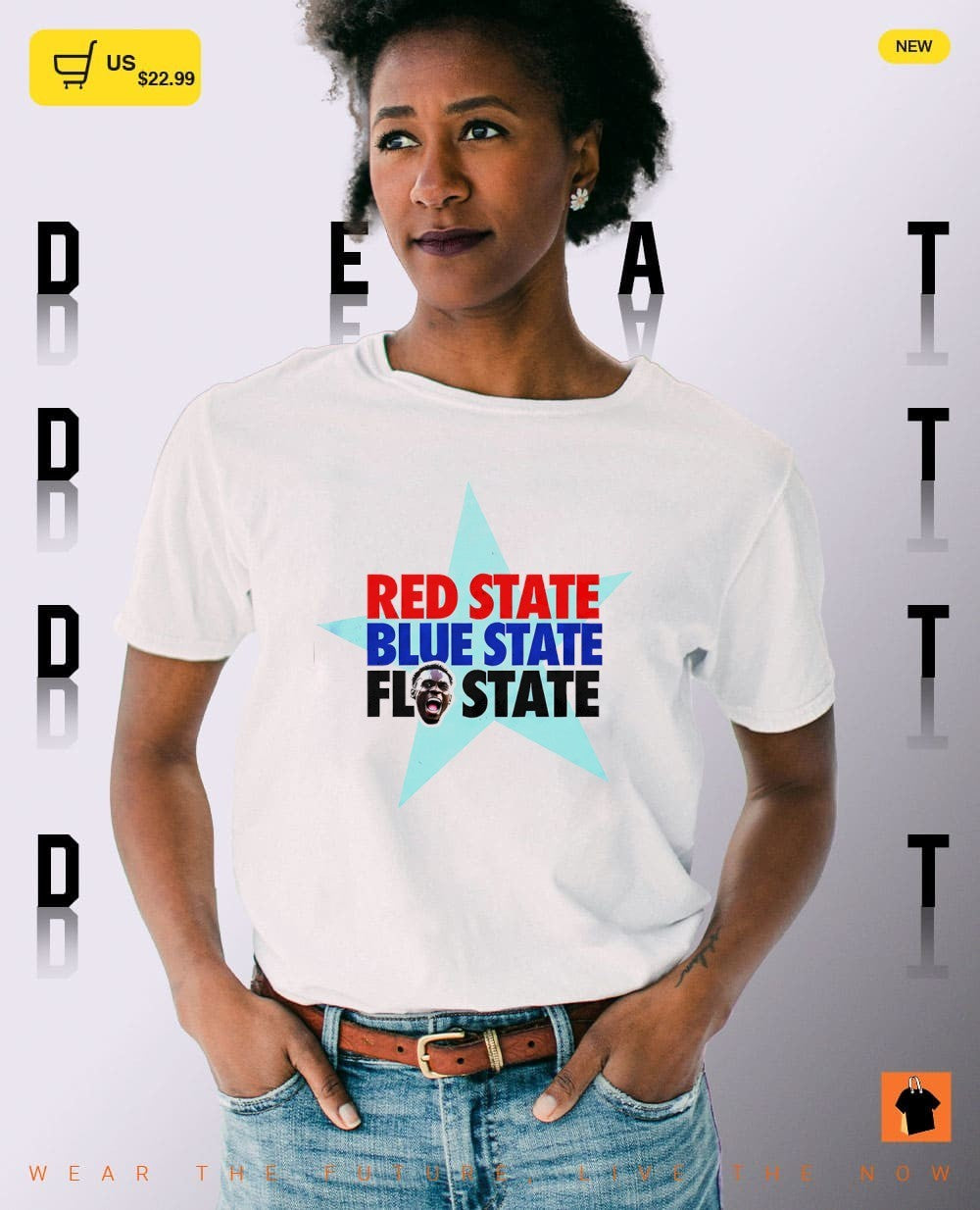 Folarin Balogun big face USA Soccer Red State Blue State Flo State World Cup 2026 shirt