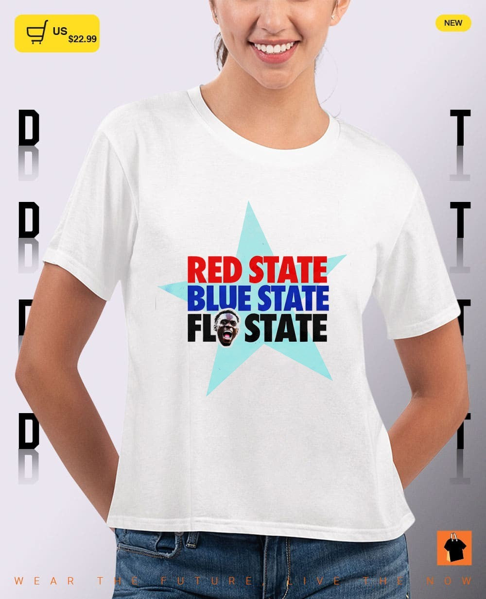 Folarin Balogun big face USA Soccer Red State Blue State Flo State World Cup 2026 shirt