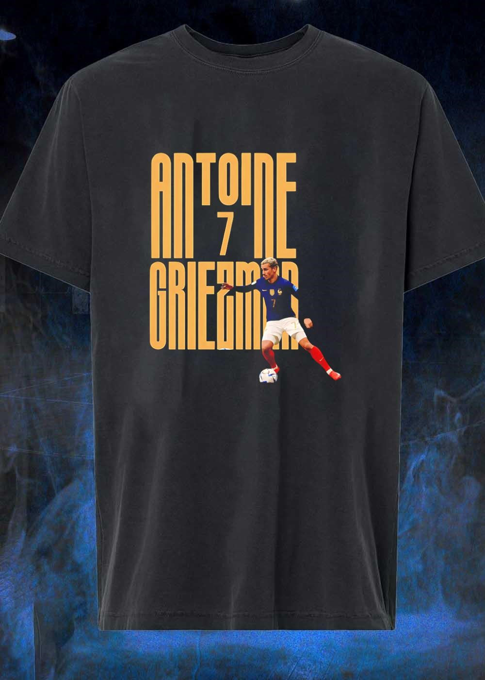 Football Fan Apparel Antoine Griezmann Dribbling the Ball Antoine Griezmann France Shirt