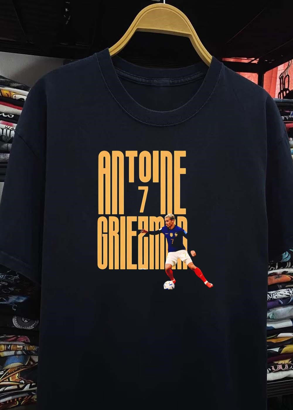Football Fan Apparel Antoine Griezmann Dribbling the Ball Antoine Griezmann France Shirt