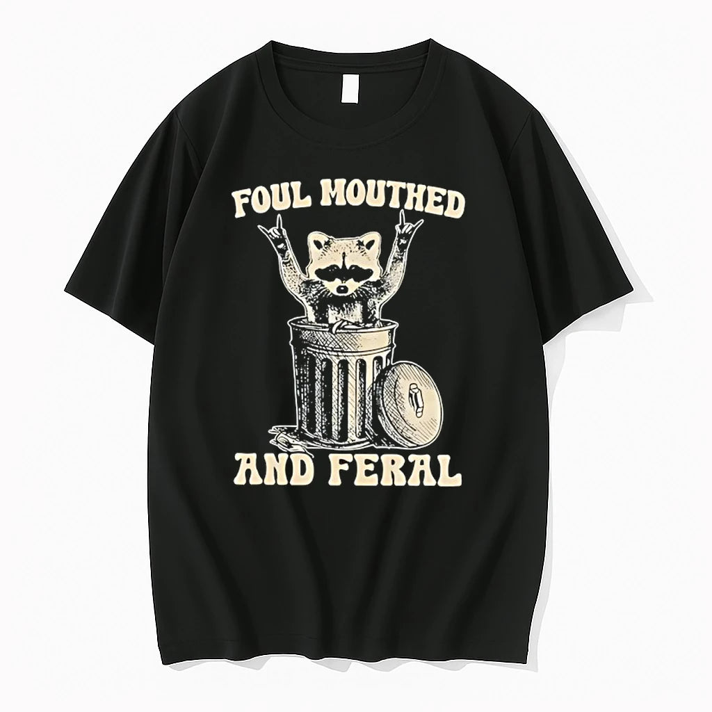Foul Mouthed And Feral Raccoon Tshirts Sweater