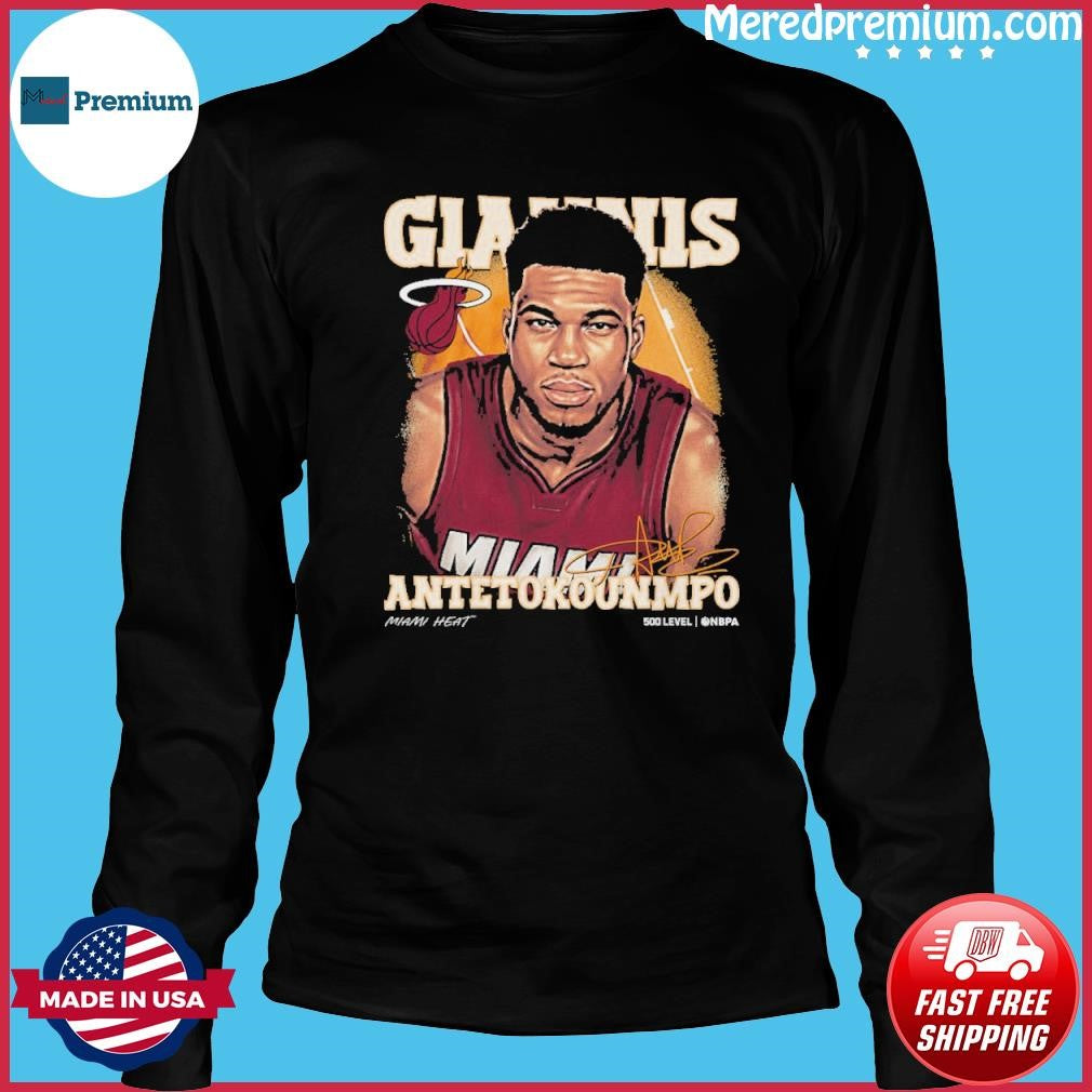 Giannis Antetokounmpo Miami Heat Airbrush Shirt