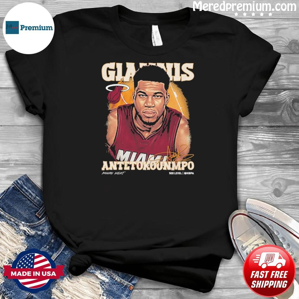 Giannis Antetokounmpo Miami Heat Airbrush Shirt